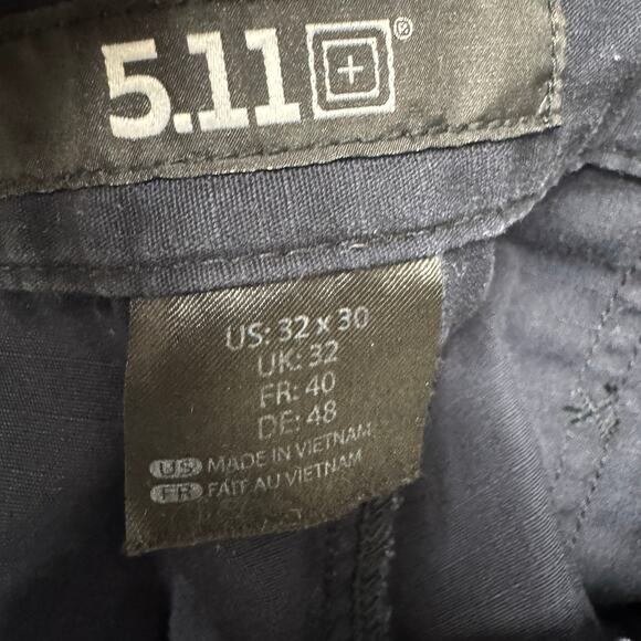 5.11 Tactical Pants Mens 32x30 ACTUAL Navy Blue Taclite Pro Ripstop Cargo - Picture 4 of 10